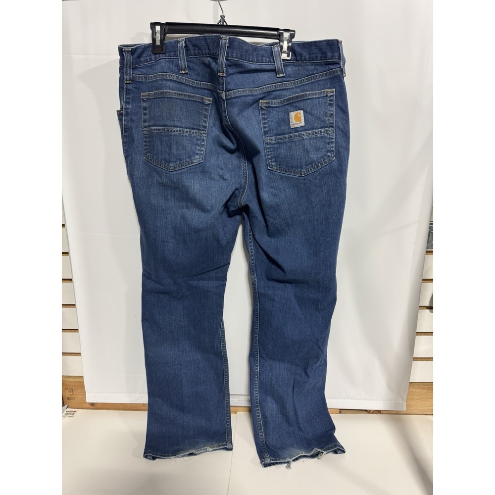 Carhartt Jeans Mens 40x30 Blue Relaxed Fit Rugged Flex Workwear Chore Fast Ship